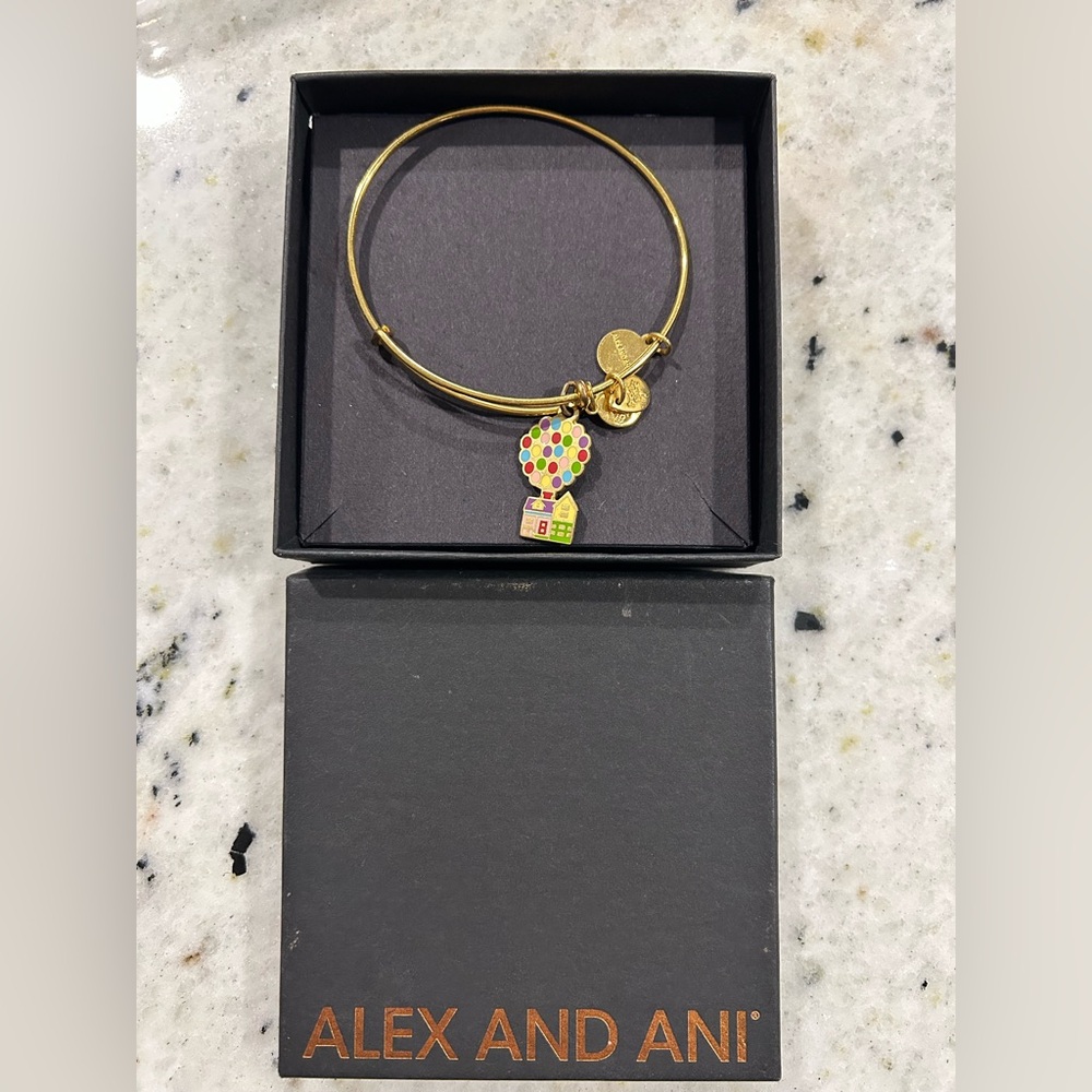 Alex and Ani Gold Disneys Up! Balloon Charm Bracelet